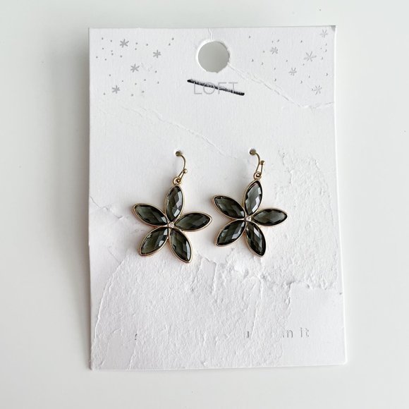 LOFT Flower Dangle Earrings - Picture 3 of 3